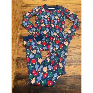 Hanna Andersson Multicolor Christmas Ornaments HannaJams Pajama Set Size 10